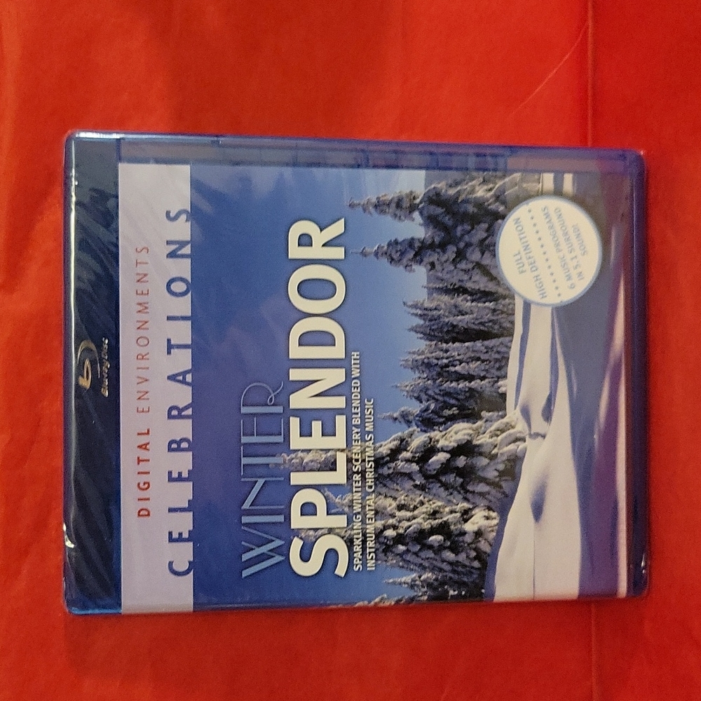 😎 Winter Splendor Blu-ray disc Christmas scenery & music